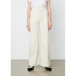 NWT ANNA QUAN Joseph Pants in Milk Cream
